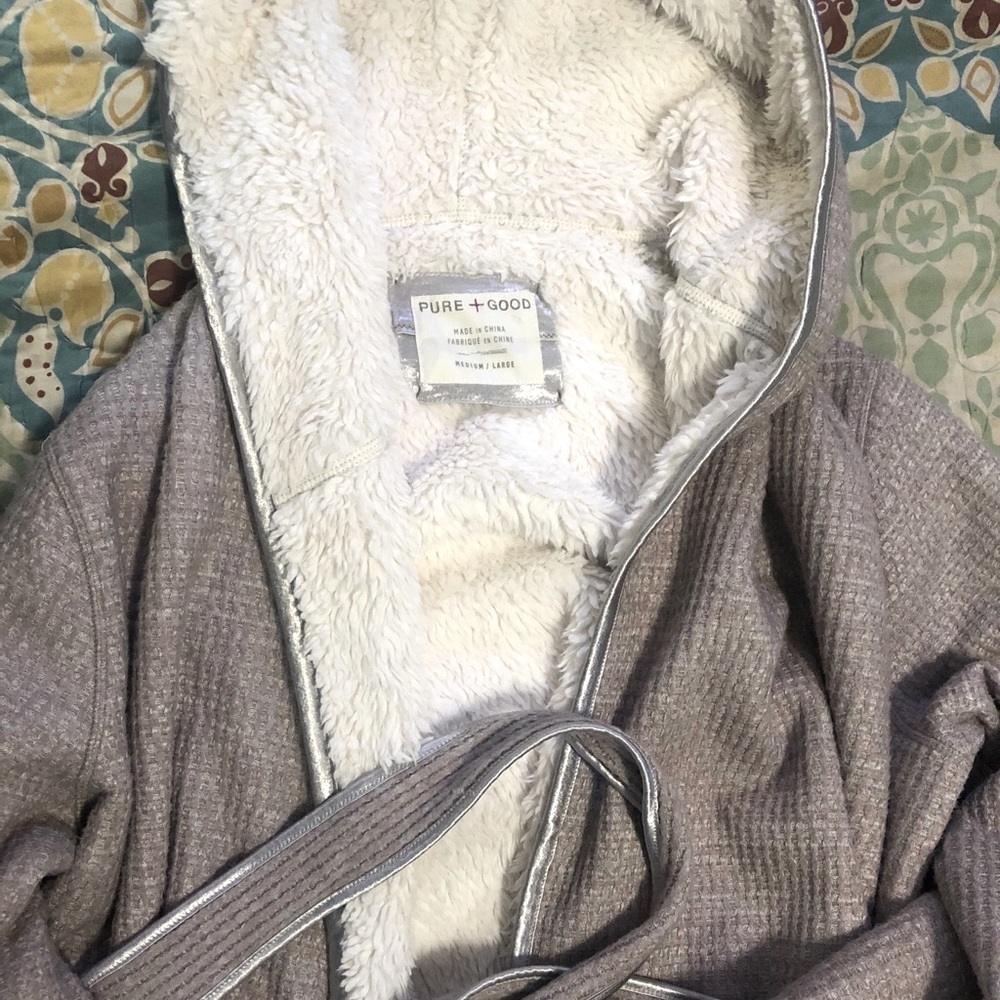 Anthropologie Pure + Good Sherpa Robe